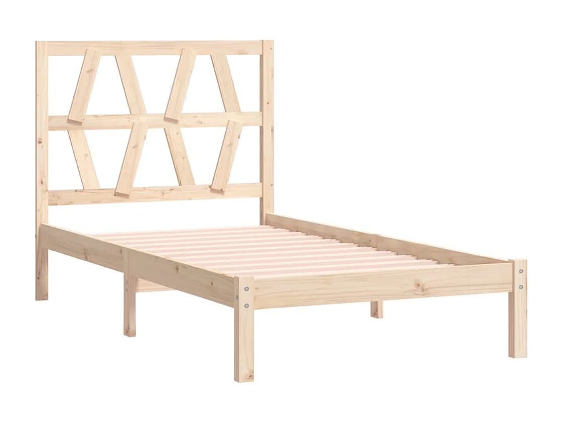 Estrutura de cama 100x200 cm pinho maciço