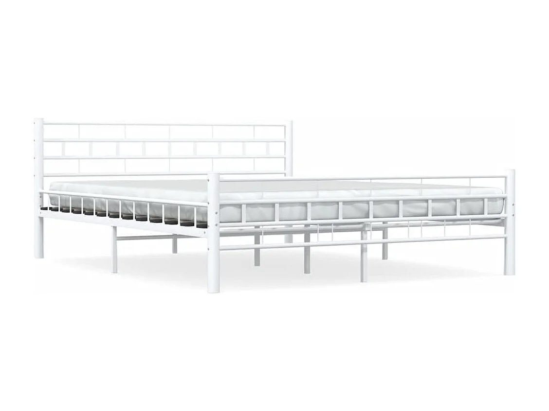 Estrutura de cama metal 160x200 cm branco