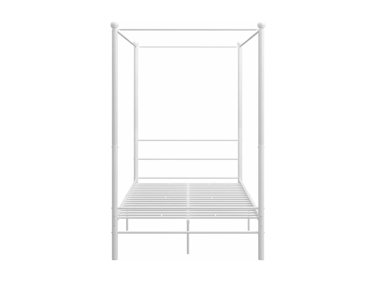 Hemelbedframe metaal wit 120x200 cm