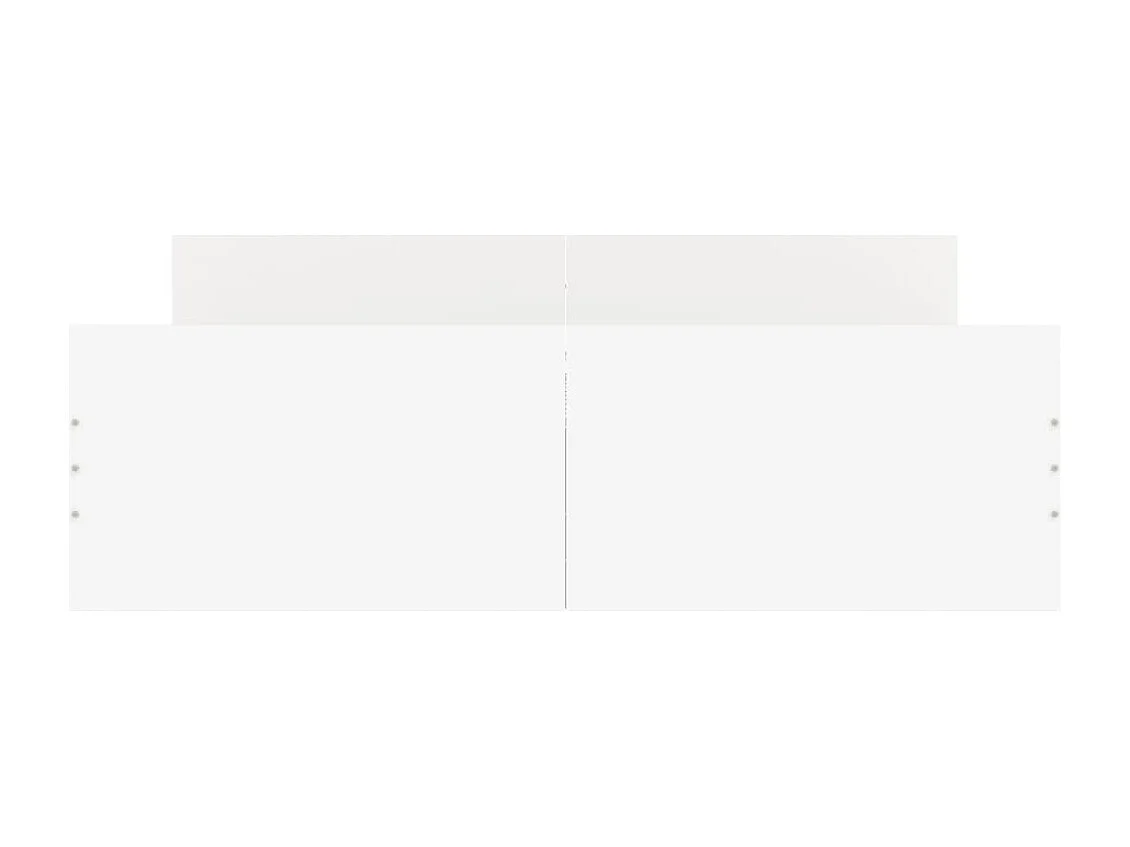 Estrutura de cama com cabeceira e pés 135x190 cm branco