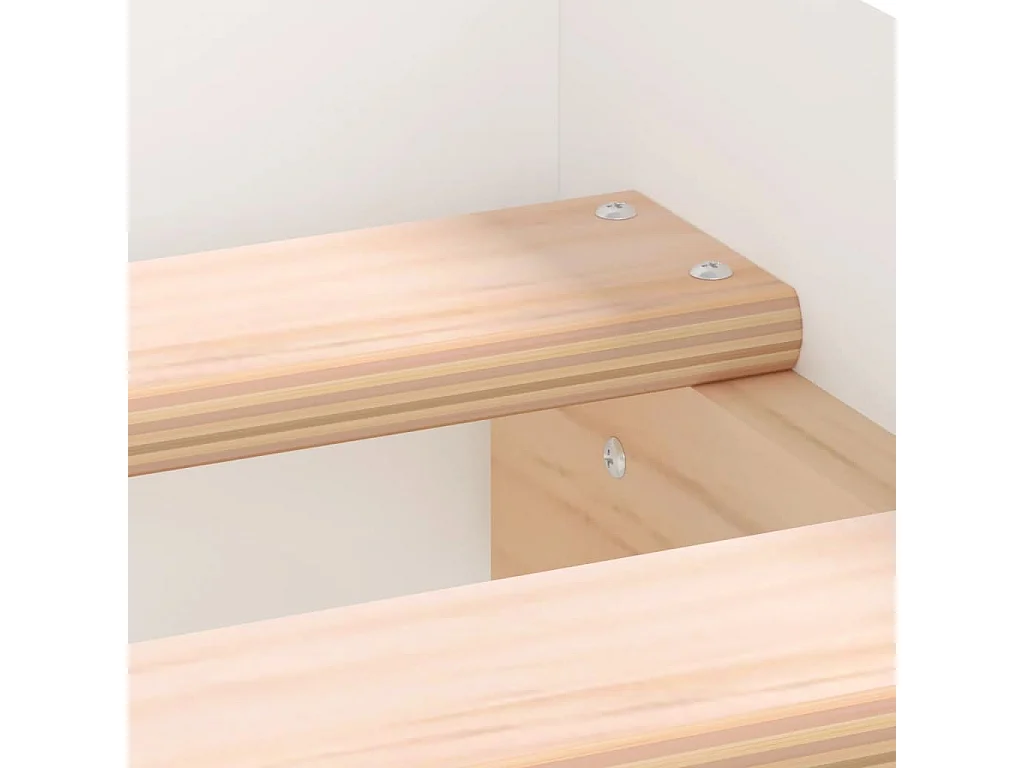 Estrutura de cama com cabeceira e pés 135x190 cm branco