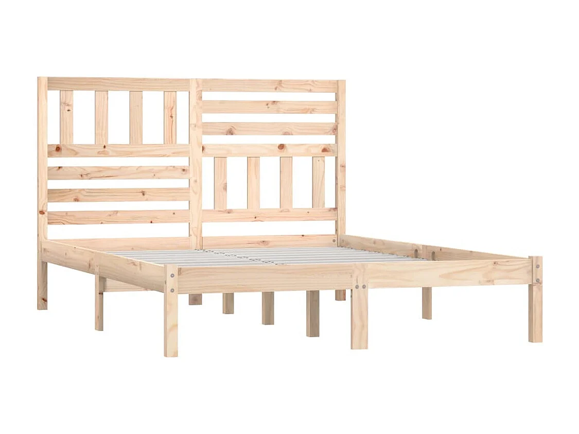Estructura de cama madera maciza de pino 120x200 cm