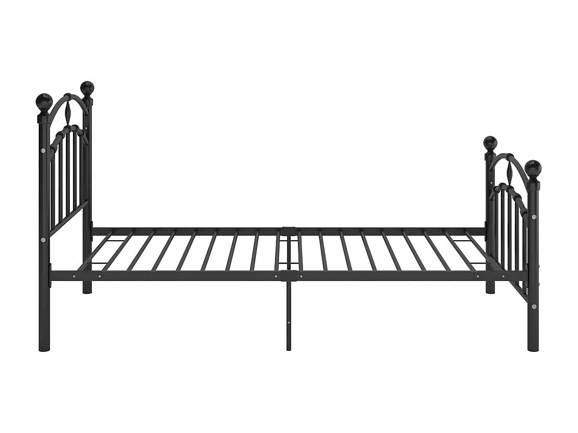 Estrutura de cama 100x200 cm metal preto