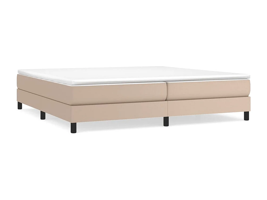 Lit à sommier tapissier avec matelas Cappuccino 200x200 cm