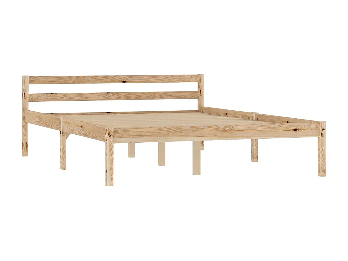 Cadre de lit Bois de pin massif 120 x 200 cm