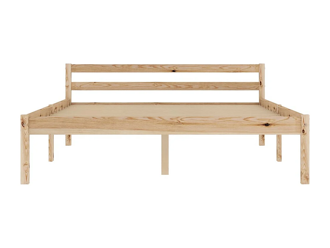 Cadre de lit Bois de pin massif 120 x 200 cm