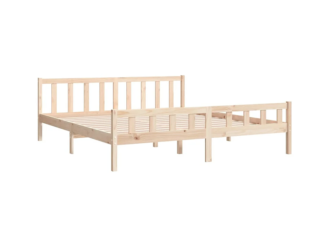 Estrutura de cama super king 180x200 cm madeira maciça