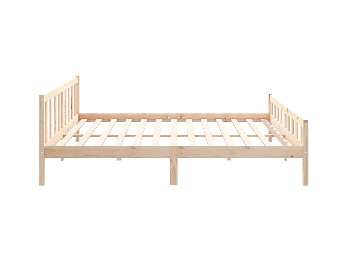 Estrutura de cama super king 180x200 cm madeira maciça