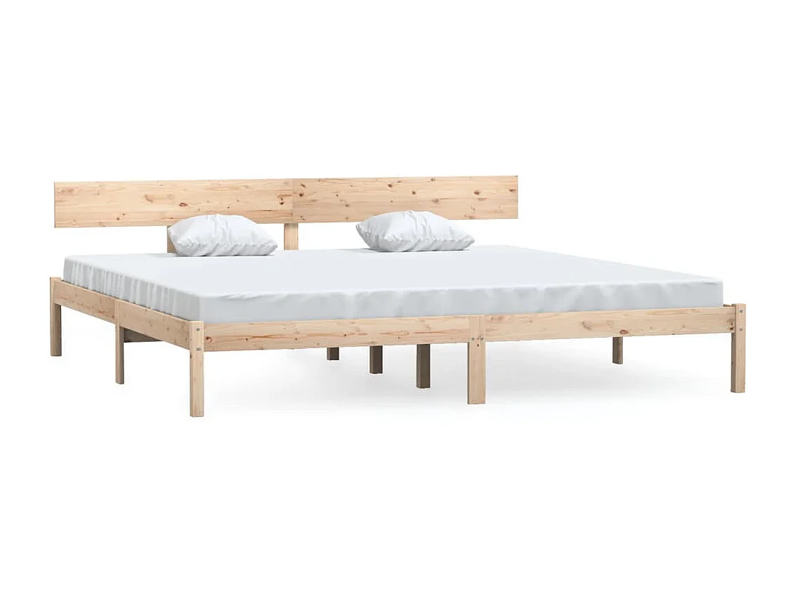Estructura de cama madera maciza de pino 180x200 cm