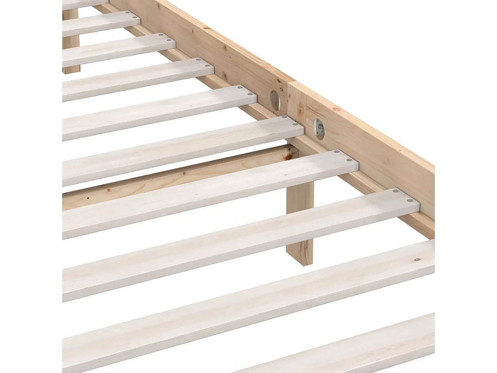 Estructura de cama madera maciza de pino 180x200 cm