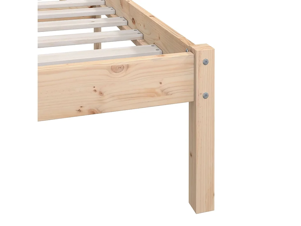 Estructura de cama madera maciza de pino 180x200 cm