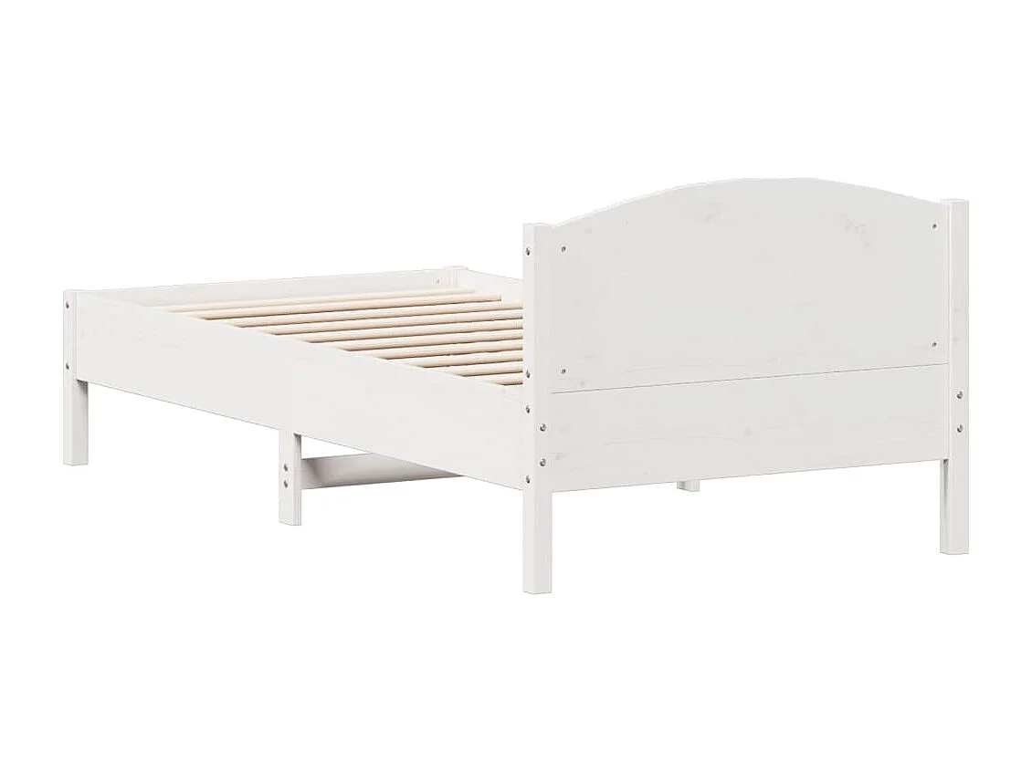 Estrutura cama c/ cabeceira 75x190 cm pinho maciço