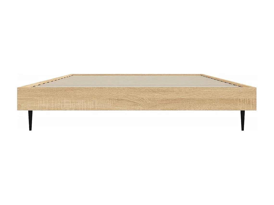 Cadre de lit chêne sonoma 100x200 cm bois d'ingénierie