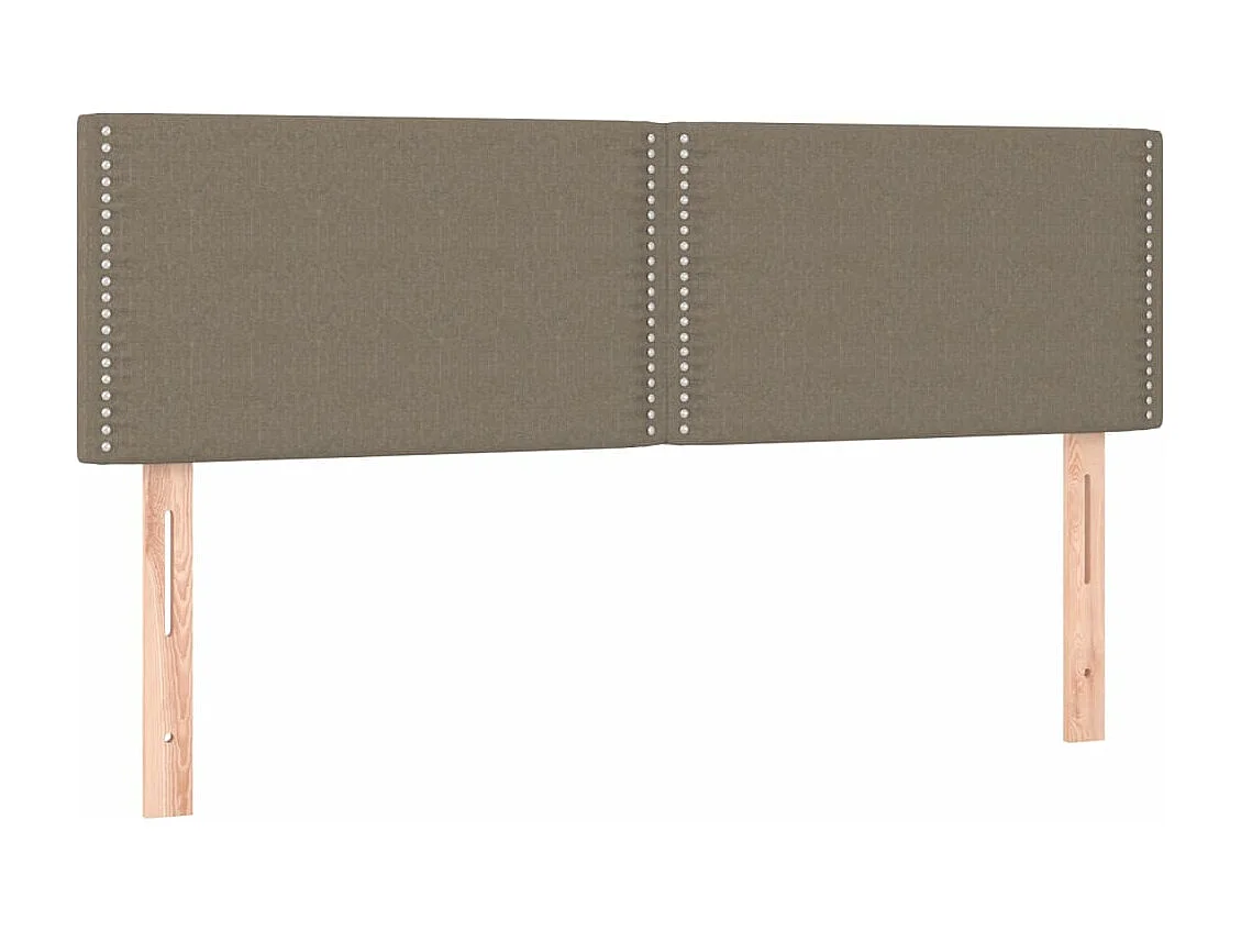Lit à sommier tapissier avec matelas Taupe 140x200 cm Tissu