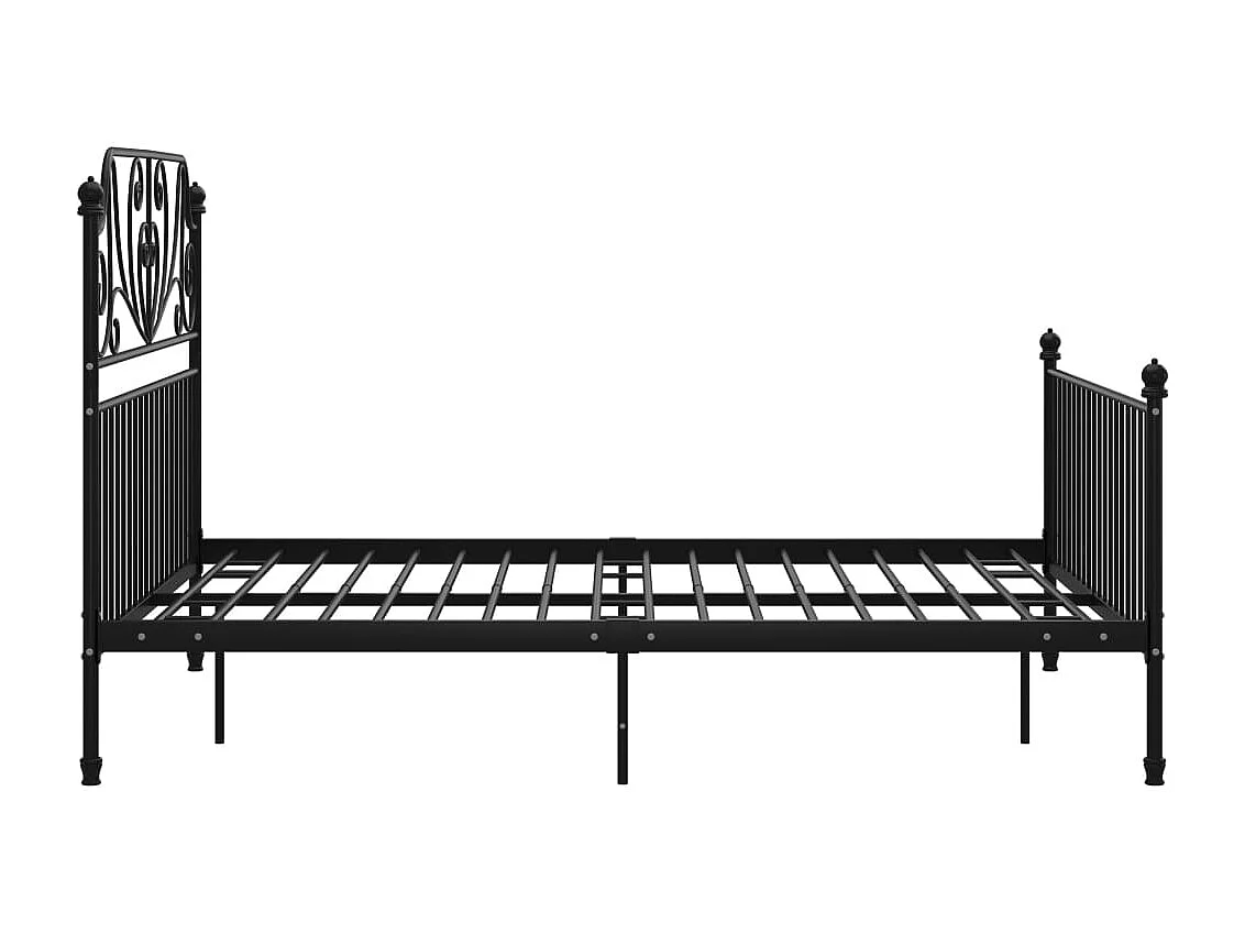 Estrutura de cama 140x200 cm metal preto