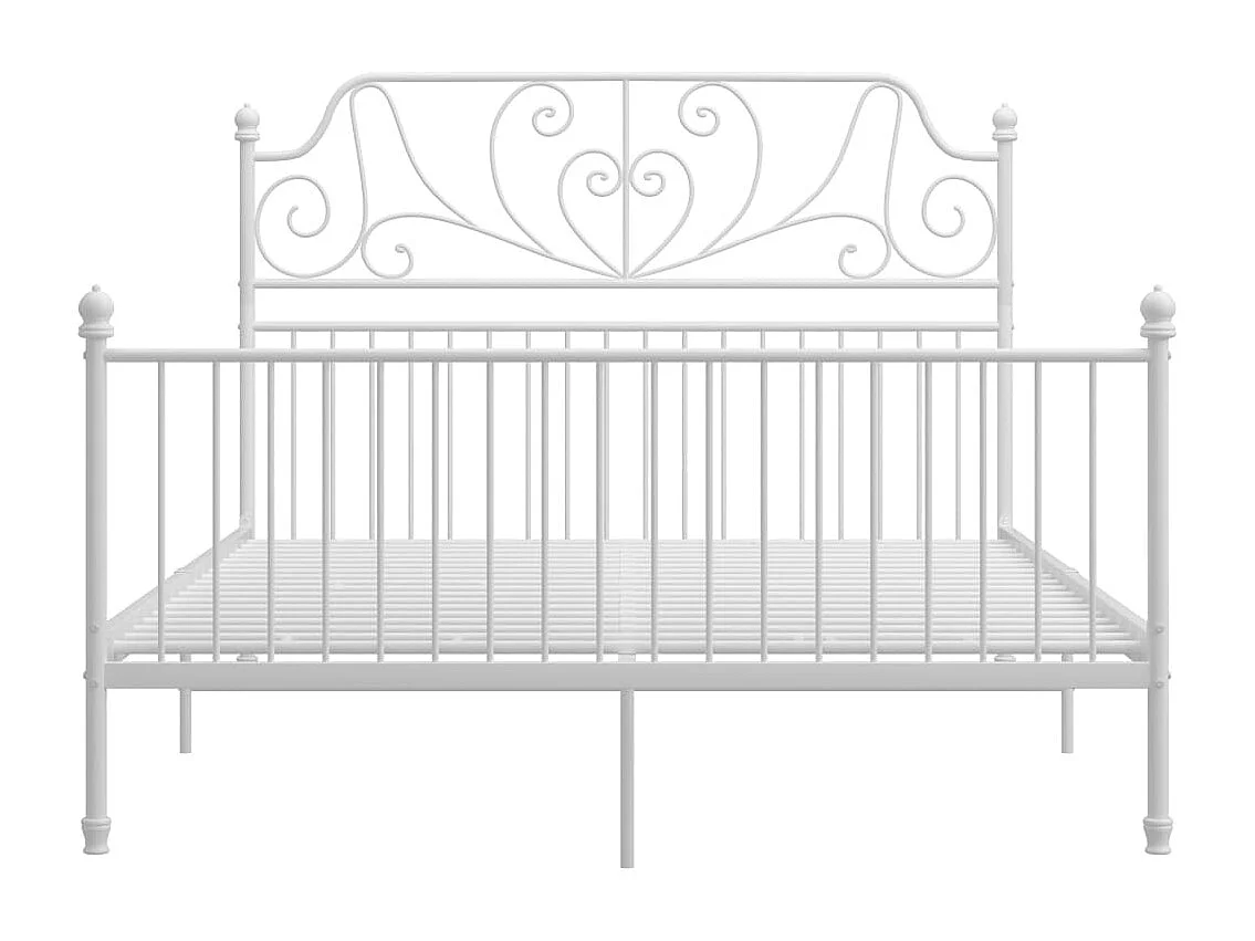 Estrutura de cama metal 160x200 cm branco