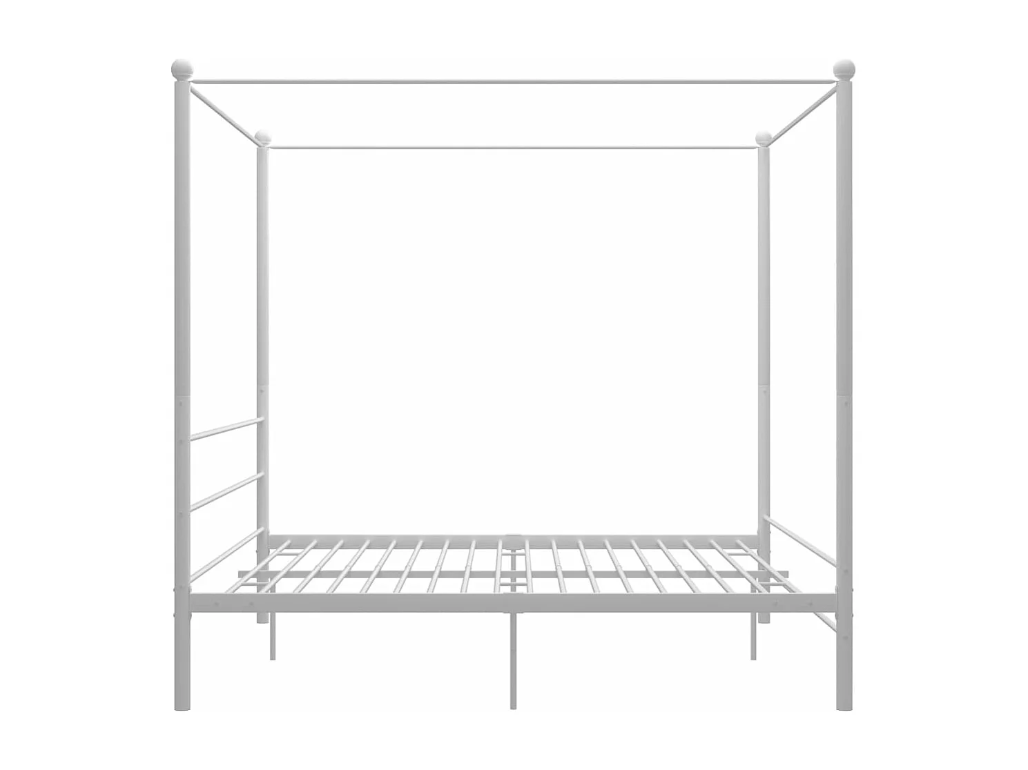 Hemelbedframe metaal wit 180x200 cm