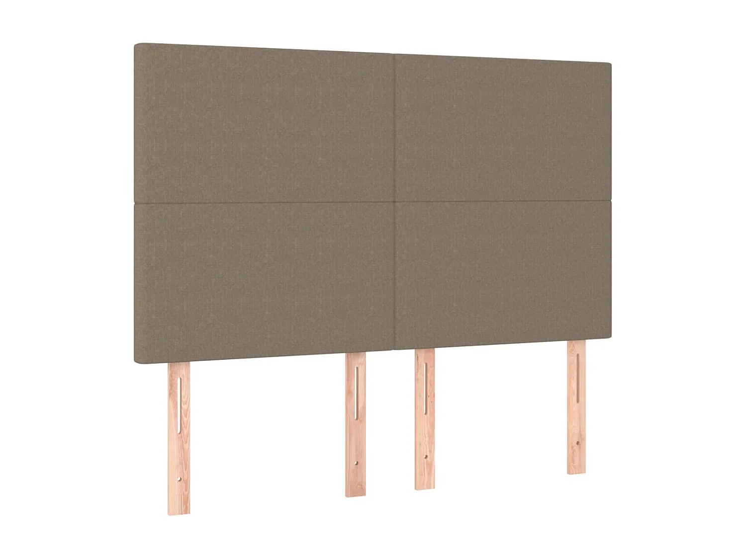 Lit à sommier tapissier avec matelas Taupe 140x200 cm Tissu