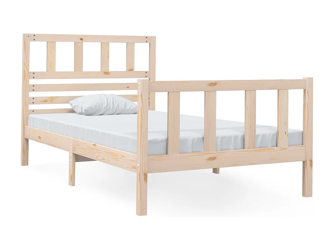 Estructura de cama madera maciza 3FT individual 90x190 cm