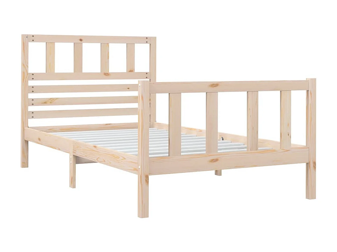 Estructura de cama madera maciza 3FT individual 90x190 cm