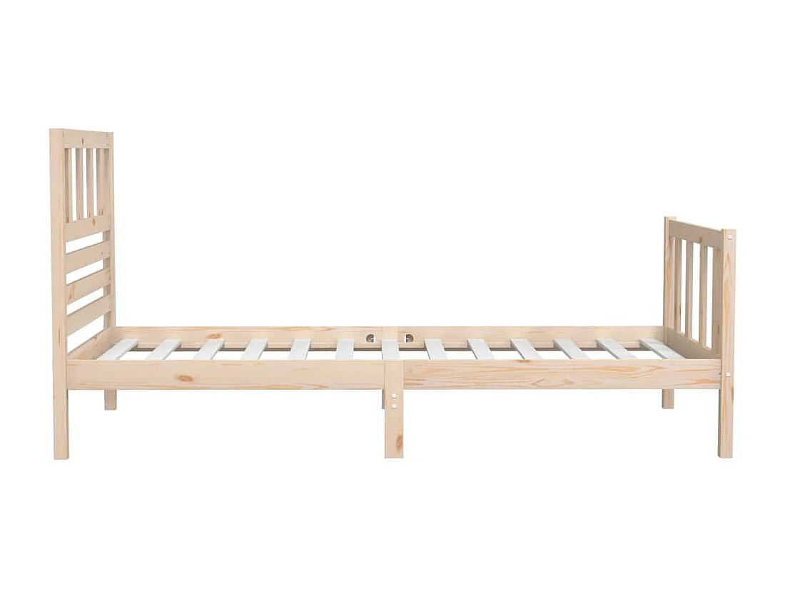 Estructura de cama madera maciza 3FT individual 90x190 cm