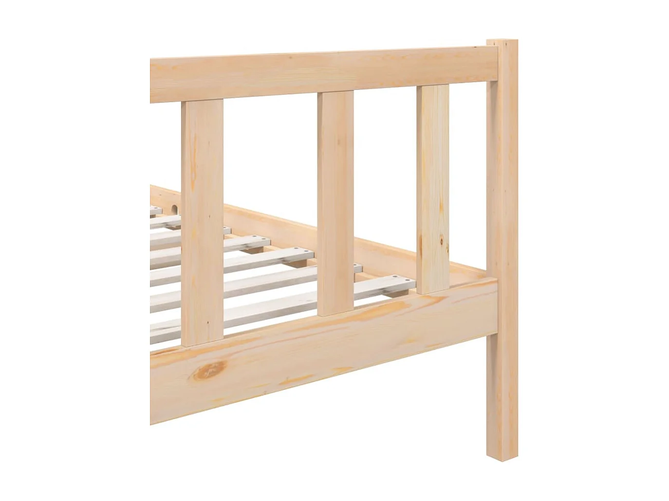 Estructura de cama madera maciza 3FT individual 90x190 cm