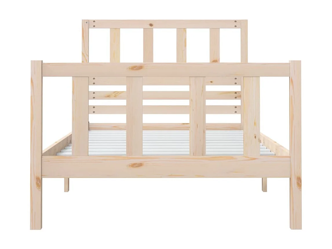 Estructura de cama madera maciza 3FT individual 90x190 cm