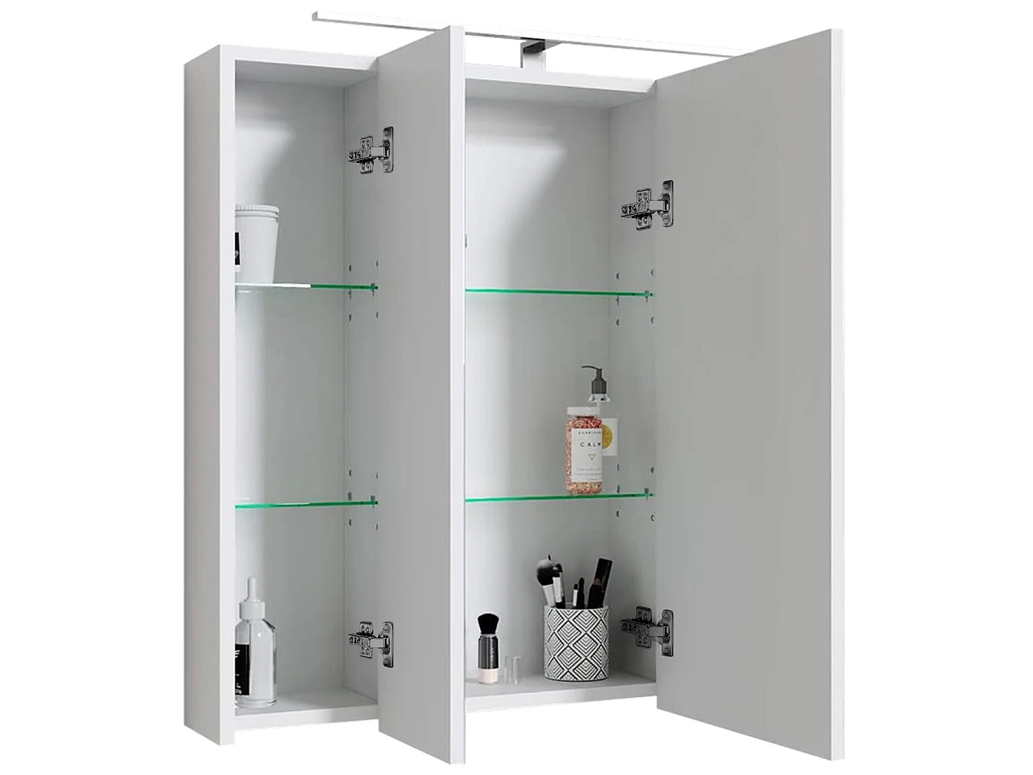 Specchio da bagno con LED 72,4x72x15 cm ML-DESIGN