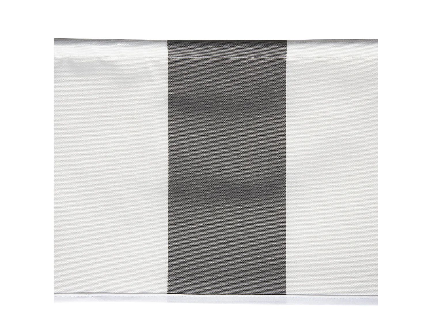 SAULE luifeldoek 3.95 × 3m - Wit/grijs gestreept doek