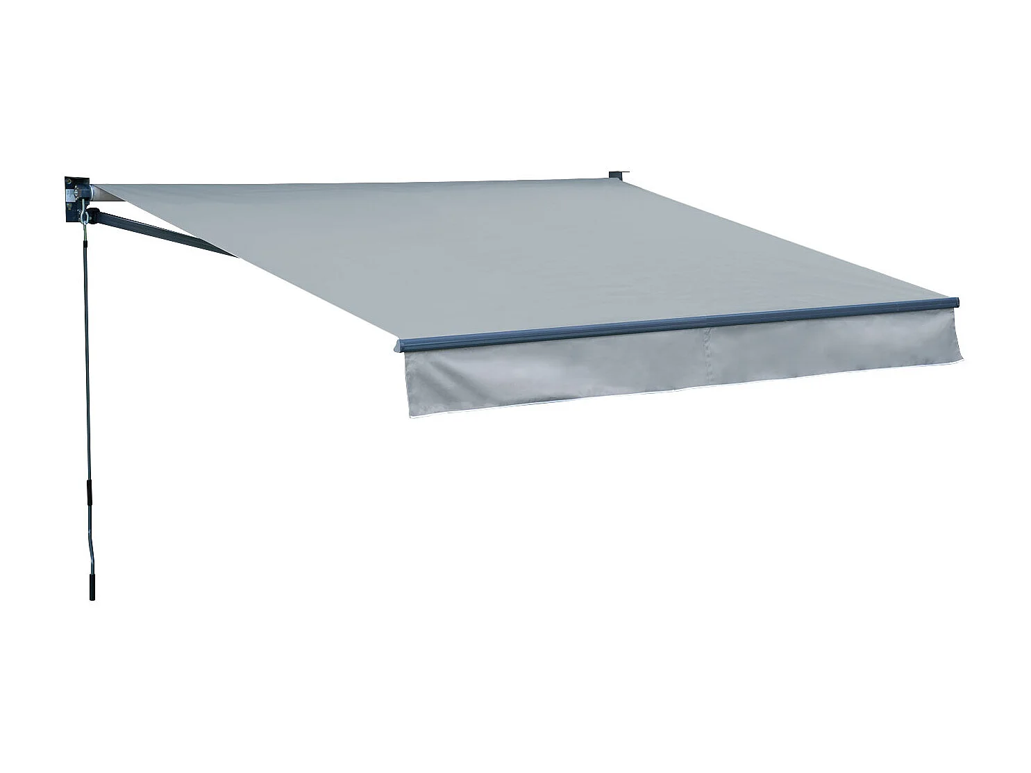 Toldo SAULE 2,95 × 2,5m - Tecido cinzento e estrutura cinzenta