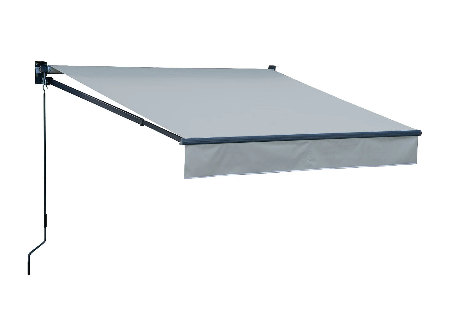 Toldo SAULE 2,5 × 2m - Tecido cinzento e estrutura cinzenta