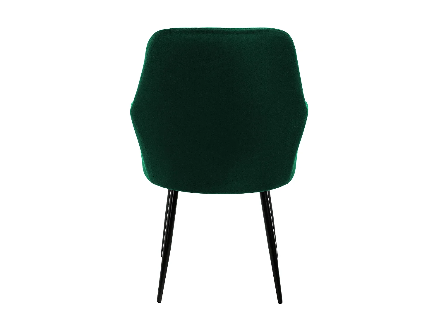 Set di 2 sedie da pranzo in velluto verde scuro design retrò ML-DESIGN