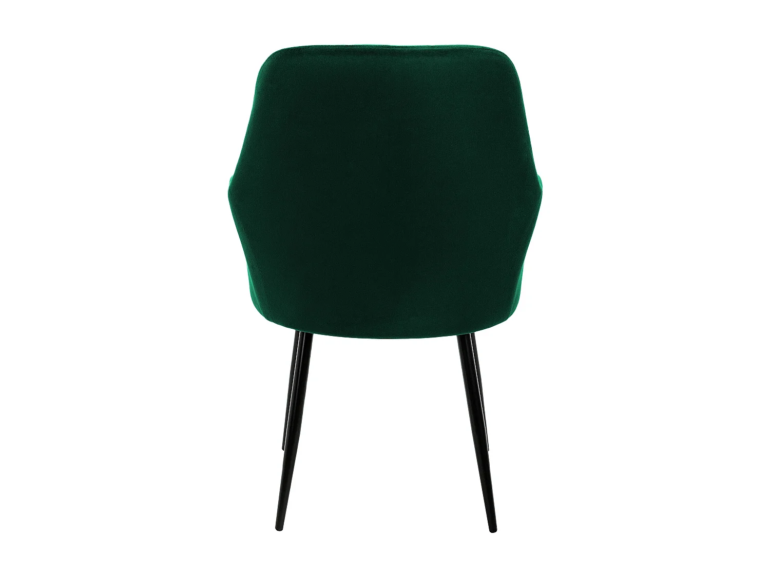 Juego de 4 sillas de comedor de terciopelo verde oscuro diseño retro ML-DESIGN