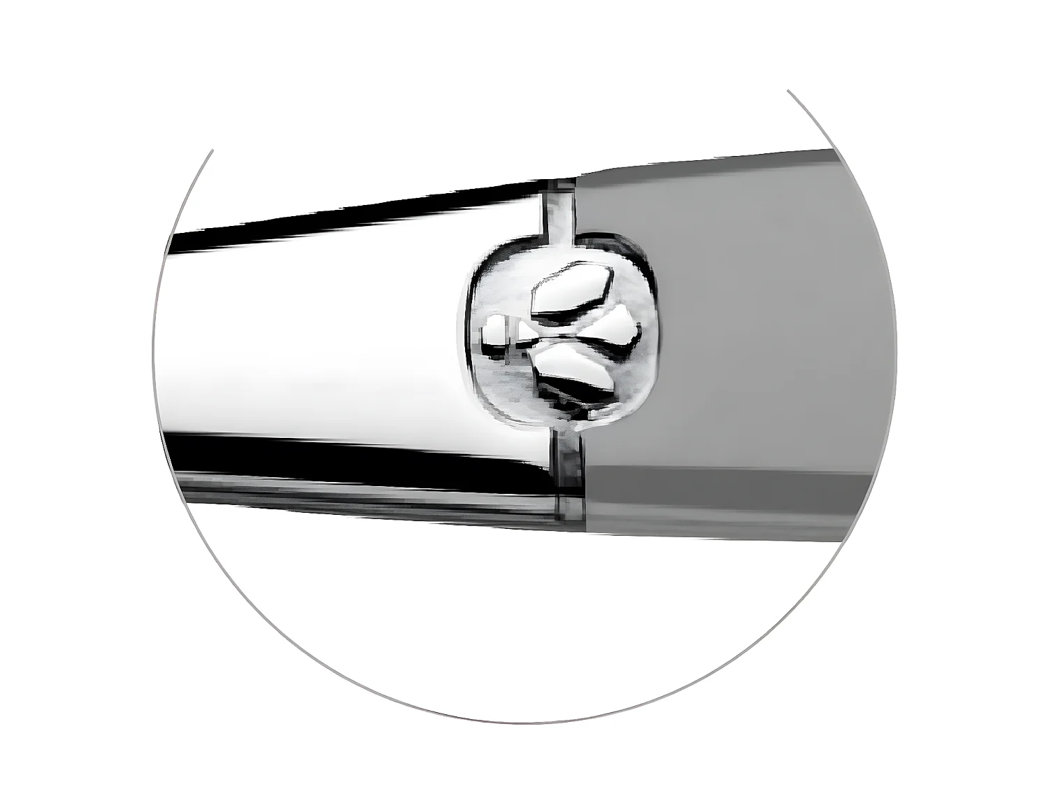 Set aus 6 Eis- & Mazagranlöffeln Jet Sablé aus Edelstahl