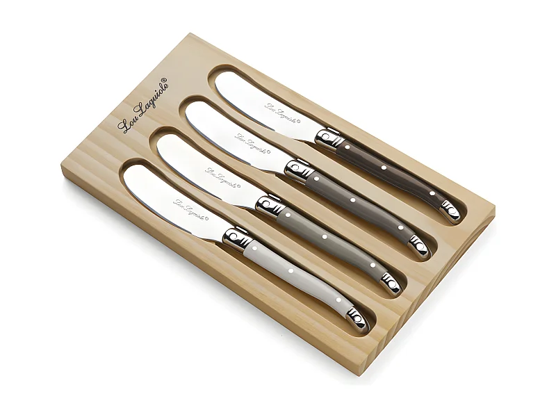 Tradition - Estuche de 4 cuchillos para untar