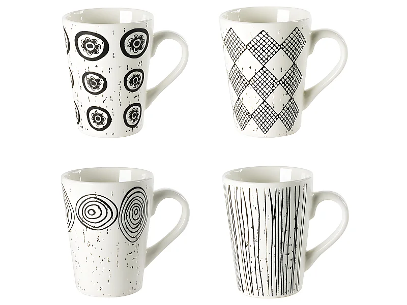 Coffret de 4 tasses Palawan 14 cl