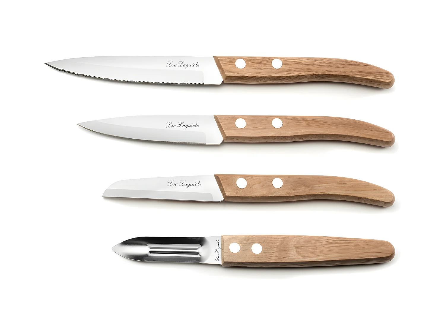 Forest - Set de 4 couteaux Essentiel" Bois naturel"
