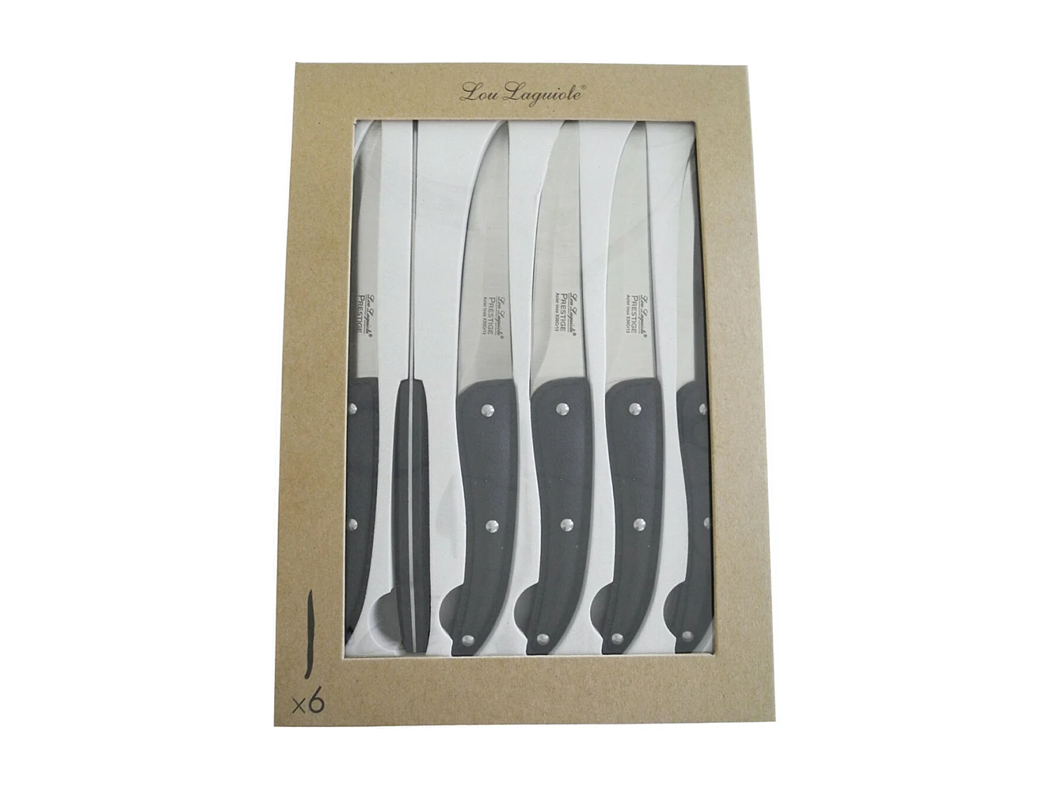 Prestige - Coffret 6 couteaux steak lame lisse