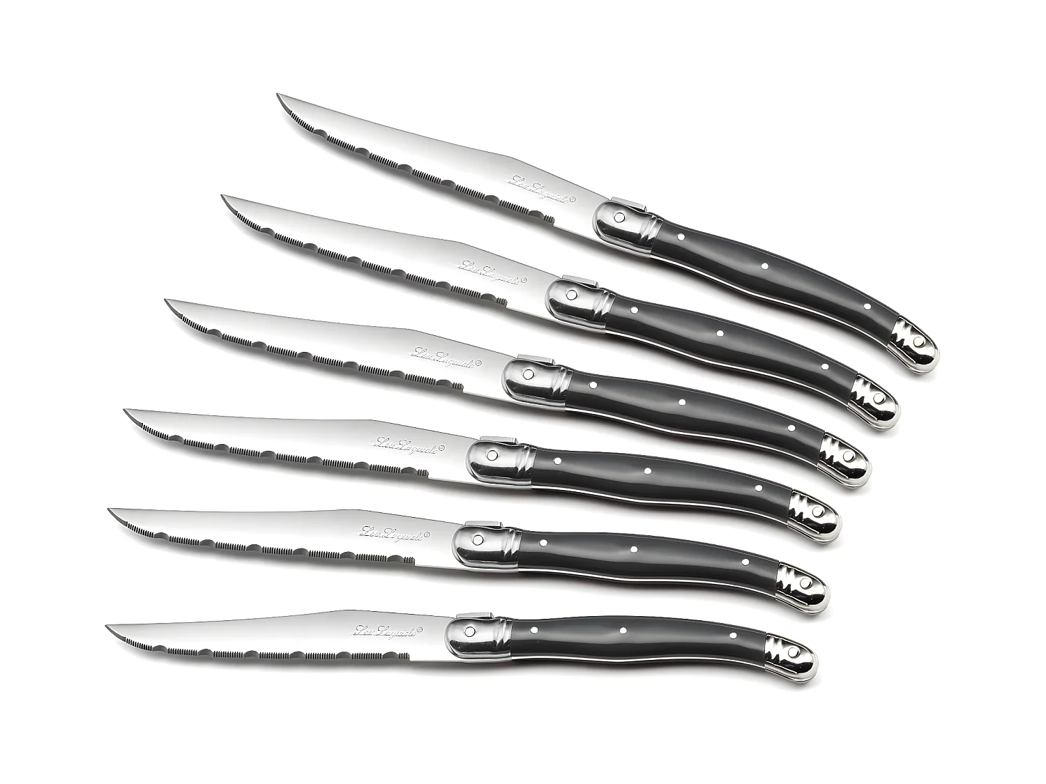 Tradition - Bloc 6 couteaux steak Gris anthracite