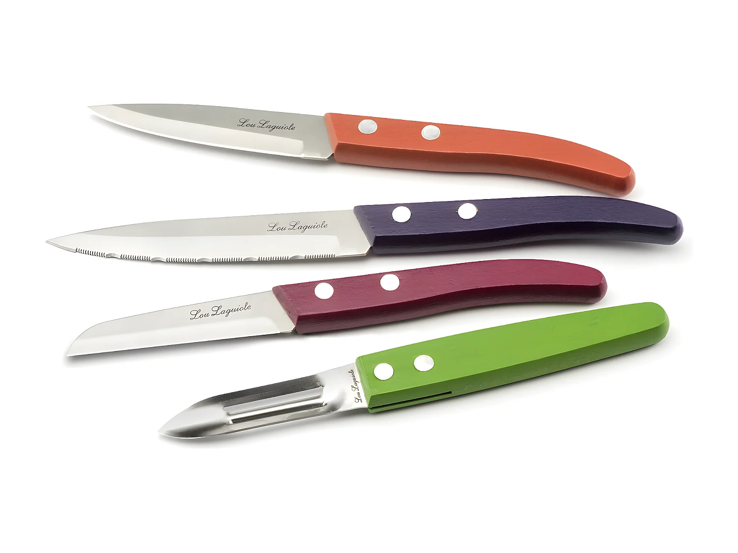 Forest - Set di 4 coltelli Essentie l" Legno tinto"