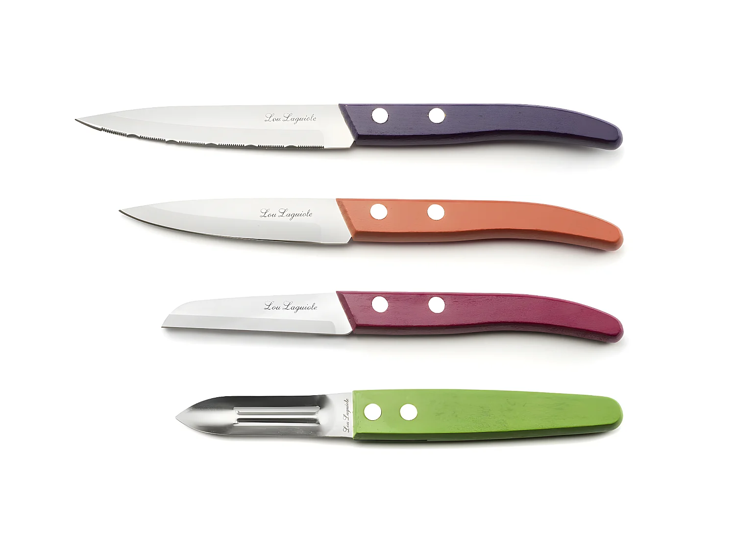 Forest - Set de 4 couteaux Essentiel" Bois teinté"