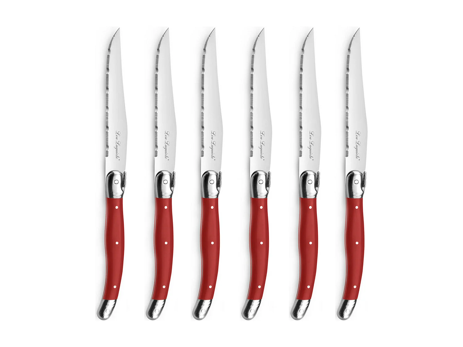 Tradition Rojo - Bloque 6 cuchillos carne