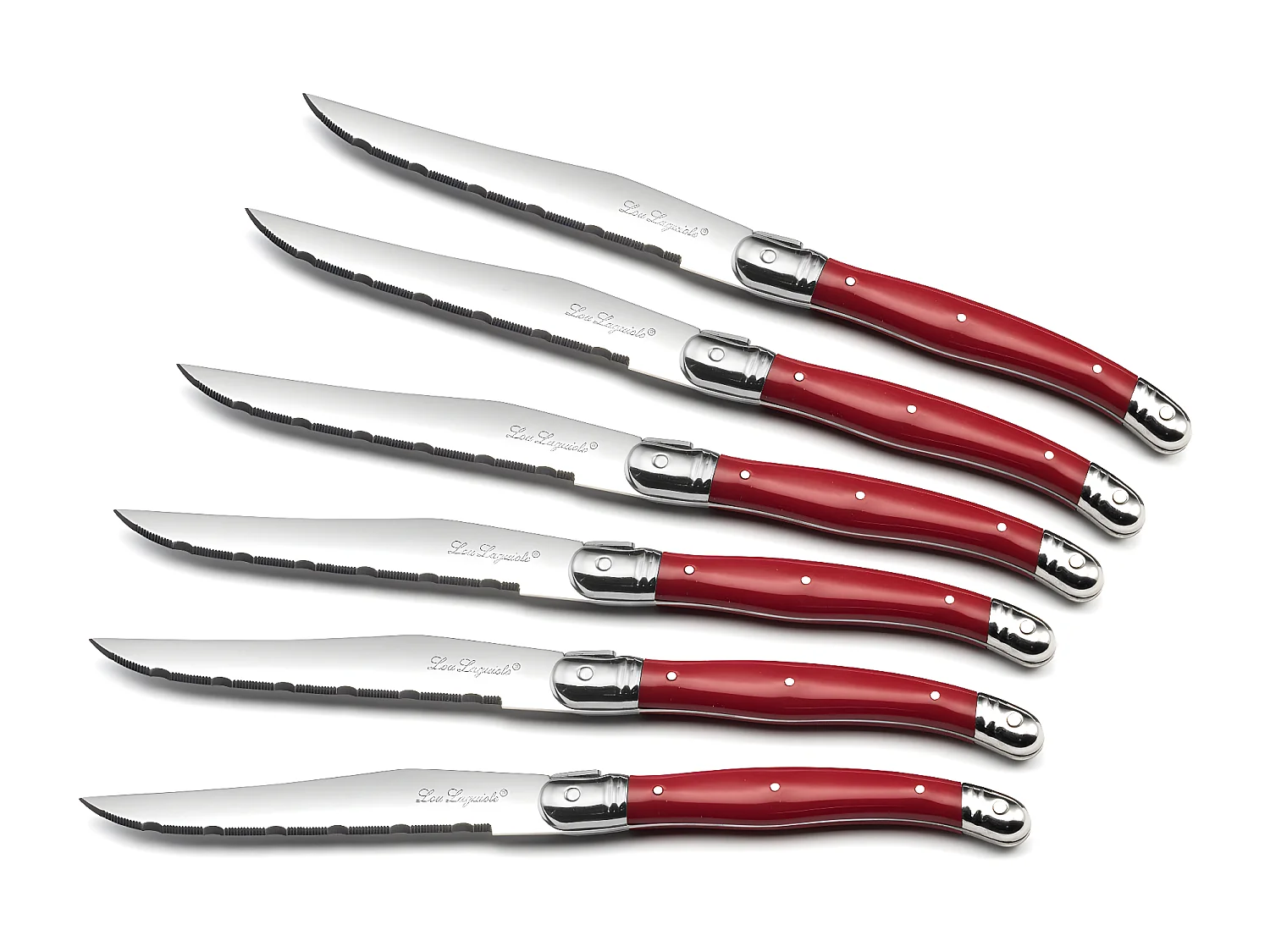 Tradition Rojo - Bloque 6 cuchillos carne