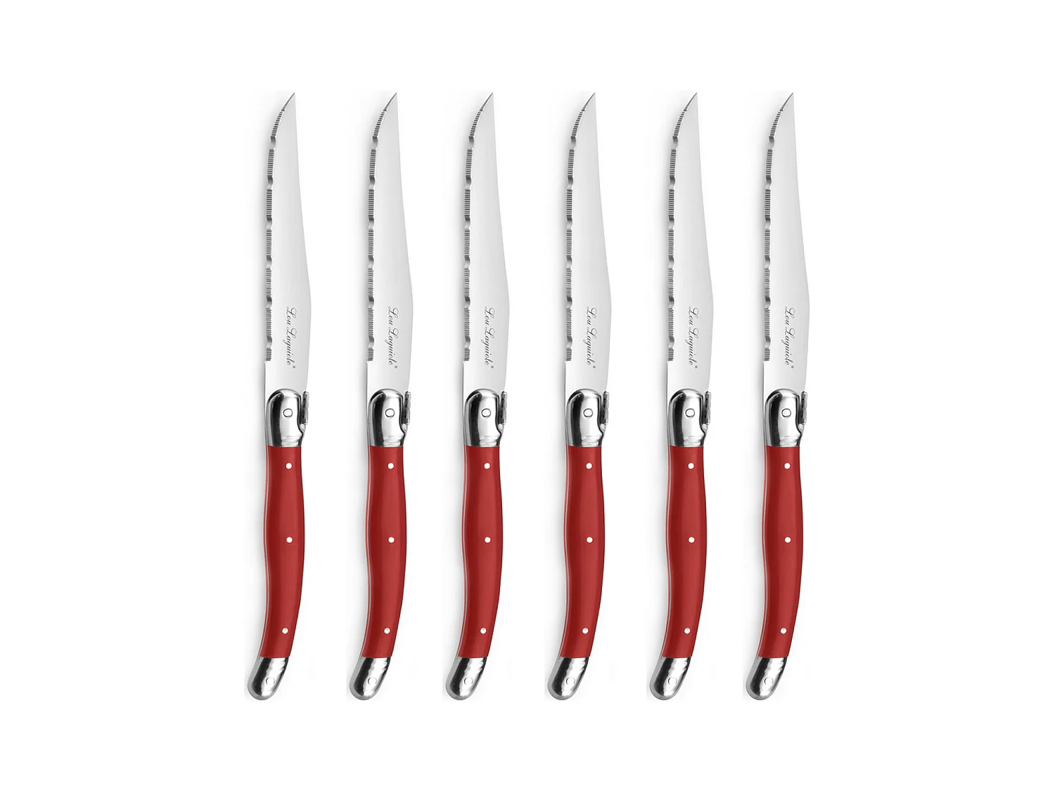 Tradition - Bloc 6 couteaux steak Rouge