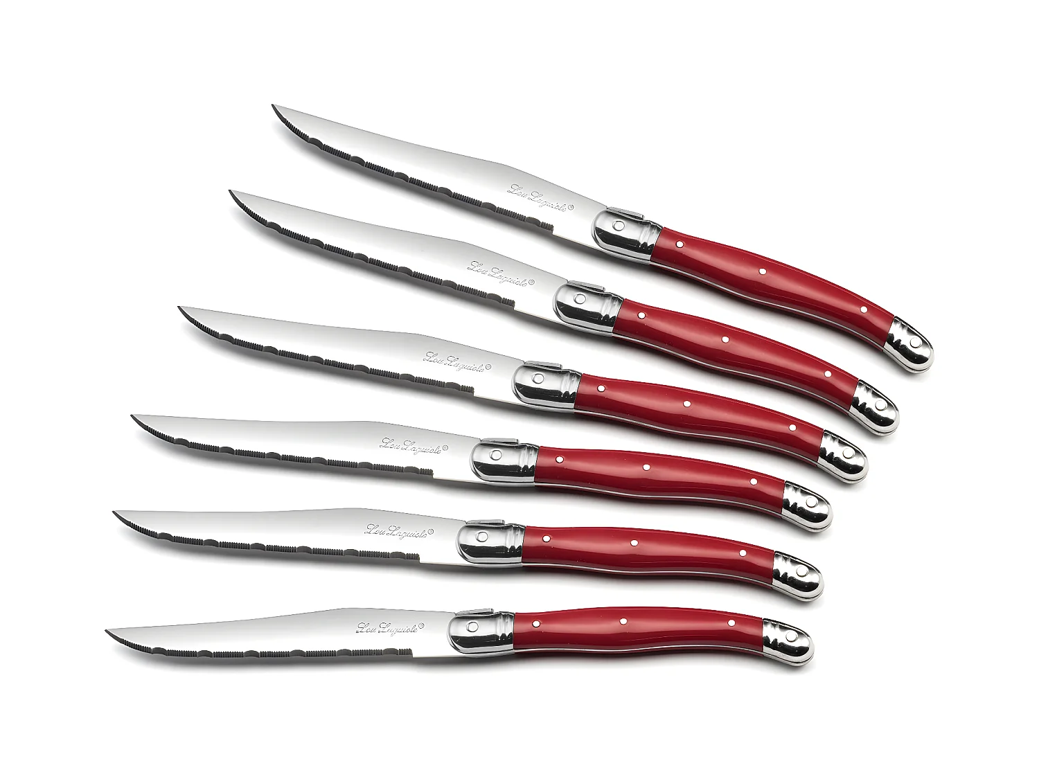 Tradition - Bloc 6 couteaux steak Rouge