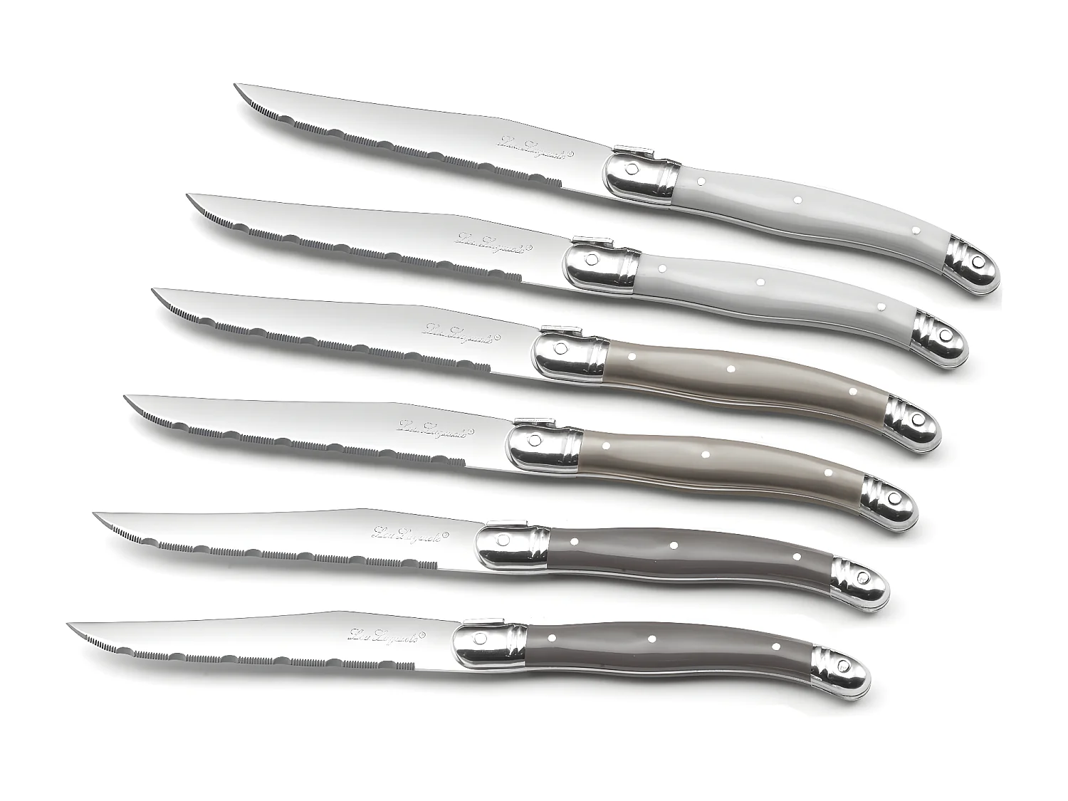 Tradition - Coffret 6 couteaux steak Couleurs mixées