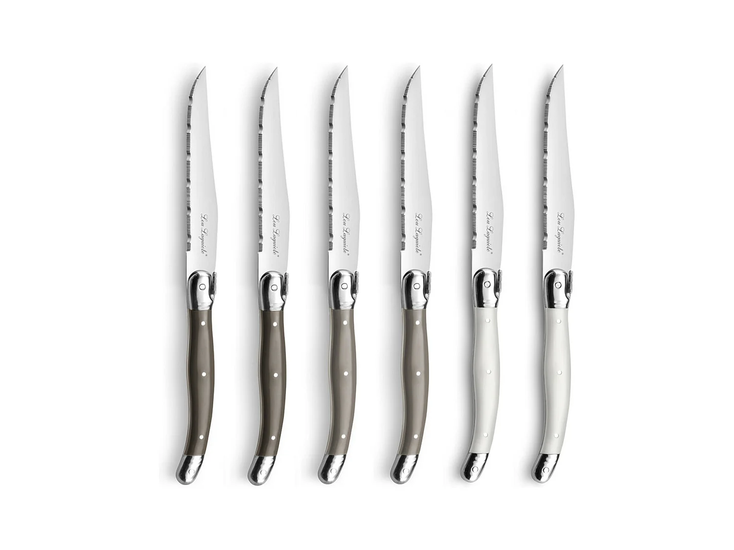 Tradition - Coffret 6 couteaux steak Couleurs mixées