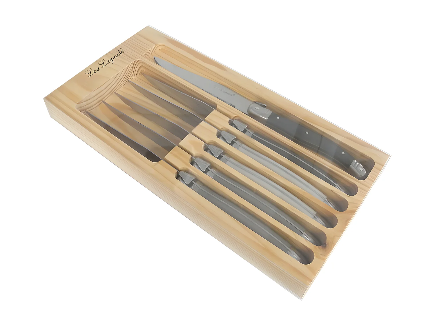 Tradition - Coffret 6 couteaux steak Couleurs mixées