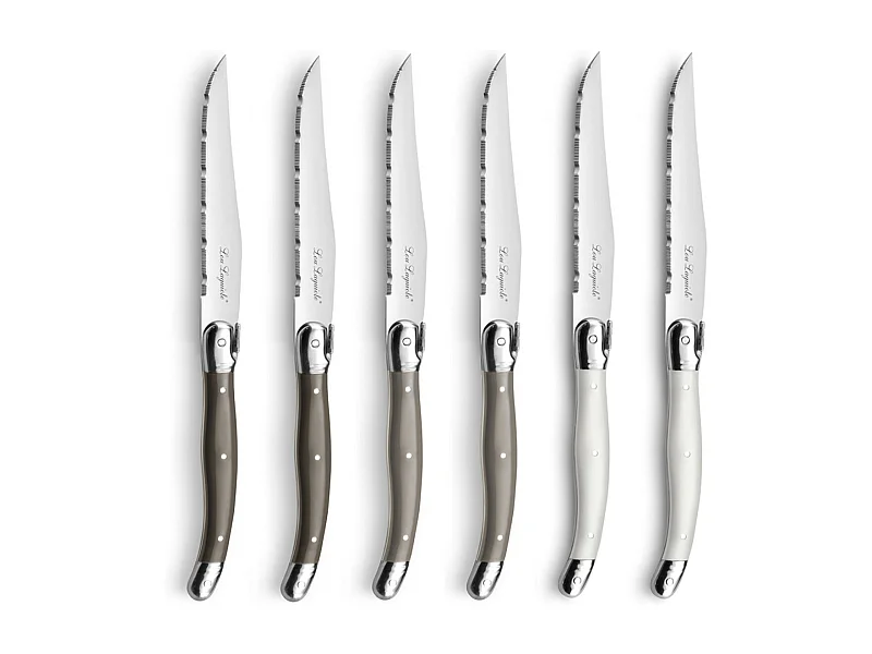 Set van 6 steakmessen Laguiole Tradition - Gemengde kleuren