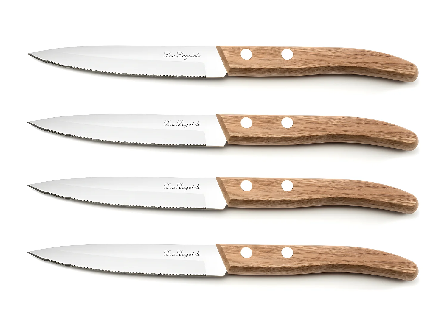 Forest - Set de 4 couteaux Office" Bois naturel"